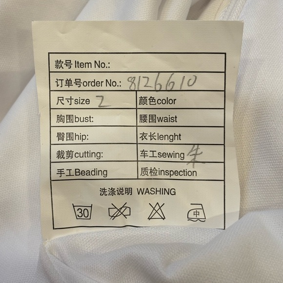 🎊🥂White Halter Dress size 2 NWOT Bridal Bachelorette - Picture 9 of 12